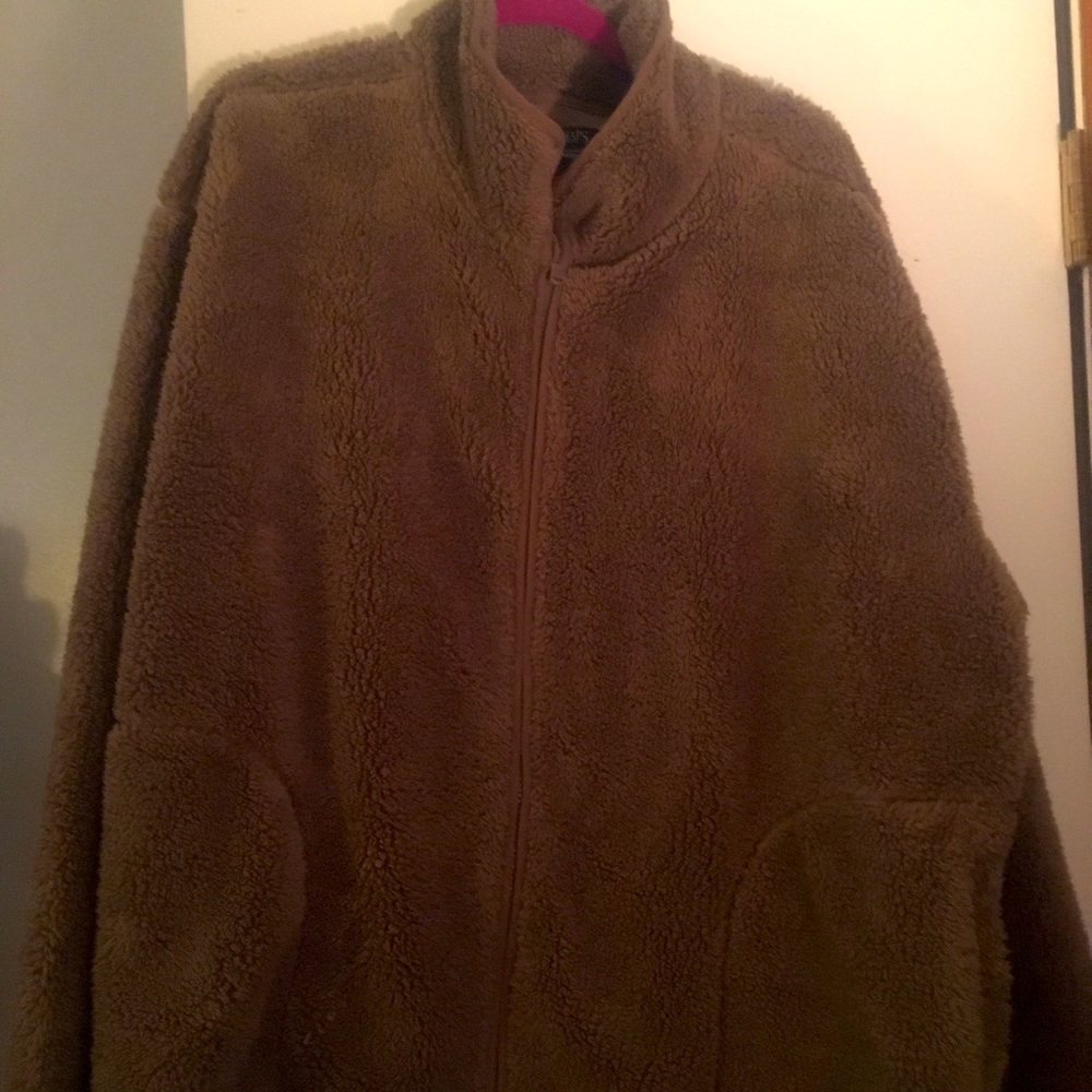 Nice fluffy teddy jacket. Goes nice with jeans.